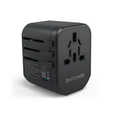 Rav Power Pd Gan 75W 4-Port Travel Charger Offline Global Black